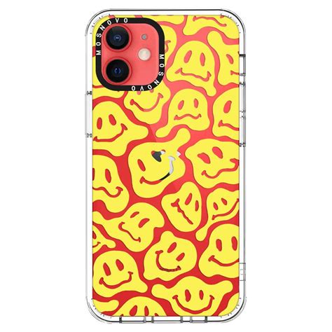 Melted Yellow Smiles Face Phone Case - iPhone 12 Mini Case – MOSNOVO