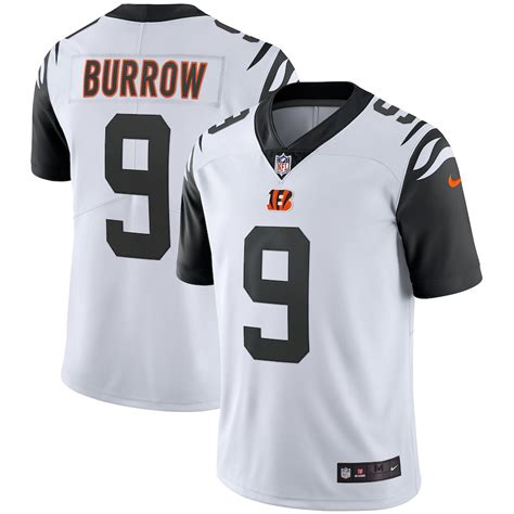 Men's Nike Joe Burrow White Cincinnati Bengals 2nd Alternate Vapor ...