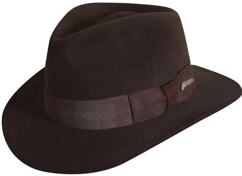 Indiana Jones Wool Fedora | Indiana jones hat, Hats for men, Brown fedora