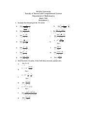 Worksheet 2.docx - Woldia University Faculty of Natural and ...