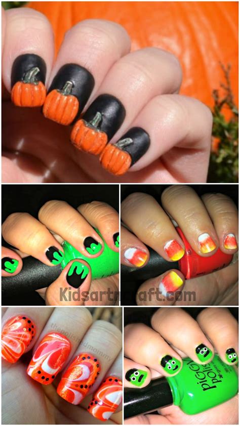 Halloween Nail Art Ideas - Kids Art & Craft