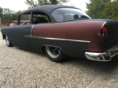 Flat Black 55 Chevy | 1955 chevy, Classic cars trucks, Classic cars muscle