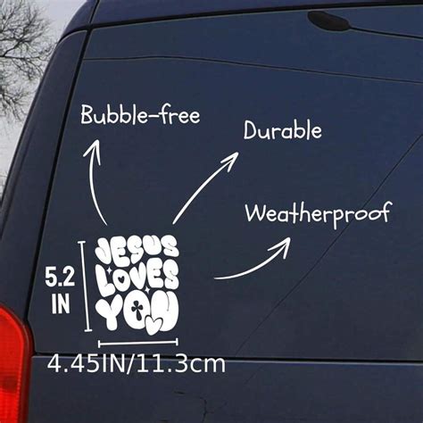 Jesus Loves You Car Decals, Christian Stickers, Jesus Stickers, Car Stickers And Decals, Bumper ...