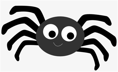 Spider Clipart Black And White - Incy Wincy Spider Cartoon PNG Image | Transparent PNG Free ...