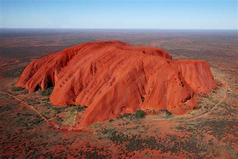 Uluru from above | Around 9km in circumference at the base, … | Flickr