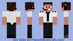 airline pilot Minecraft Skin