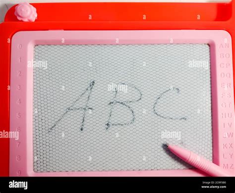 White board with ABC alphabet isolated on white background for ...