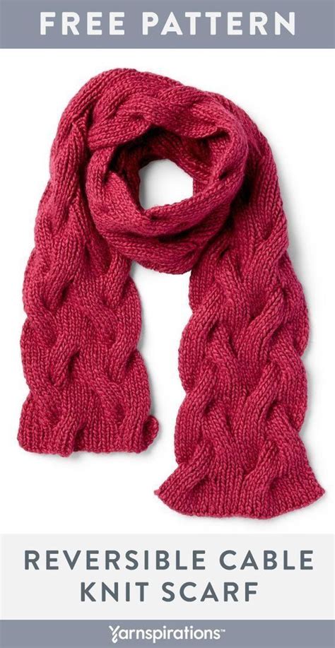 This free cable knit scarf looks great on both sides! Practice using a cable needle … in 2020 ...