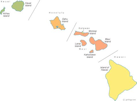 Map of Hawaii