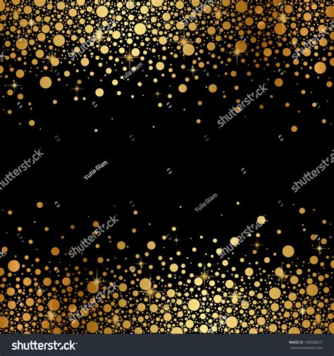 Black Background Gold Snow Stock Illustration 169020815 - Shutterstock