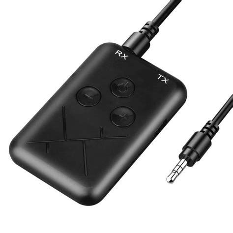 Bluetooth Adapter 2 in 1 Stereo 3.5mm Audio Music Wireless Transmitter Receiver Adapter For Car ...