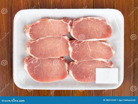 Fresh Red Meat Packed in a Poly Bag. Stock Image - Image of grocery, isolated: 38312349