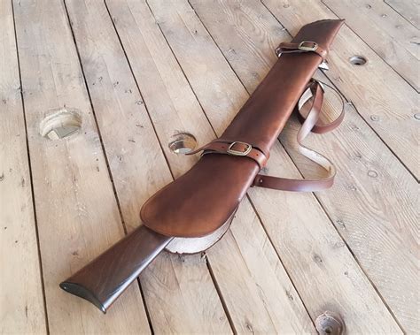 Rifle scabbard belt made of natural leather. For pirates | Etsy