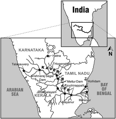 Kali River India Map