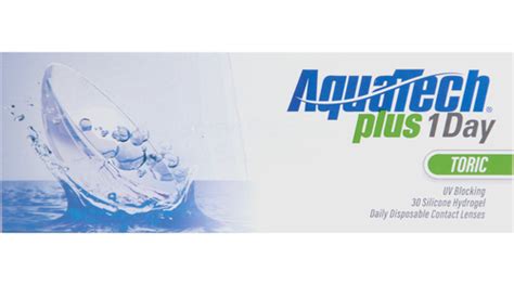 AquaTech Plus 1-Day Toric 30 Pack Contact Lenses | Contact lenses, Toric contact lenses, Contact ...
