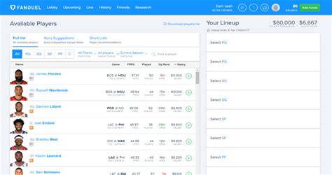 Compare FanDuel & DraftKings NBA – Basketball Scoring