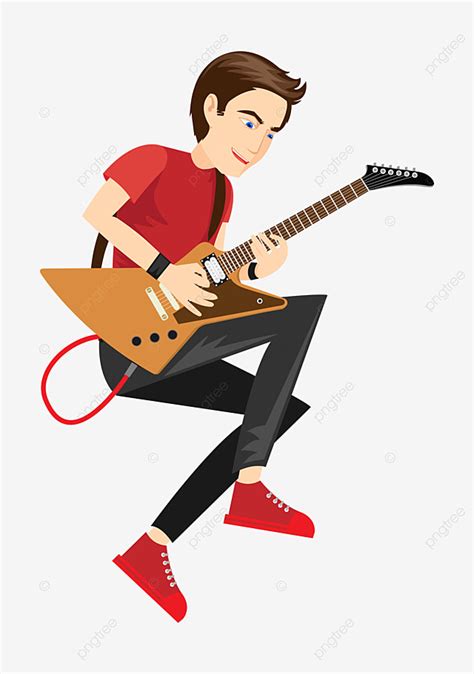 Guitar Player, Music, Boy, Happy PNG and Vector with Transparent Background for Free Download