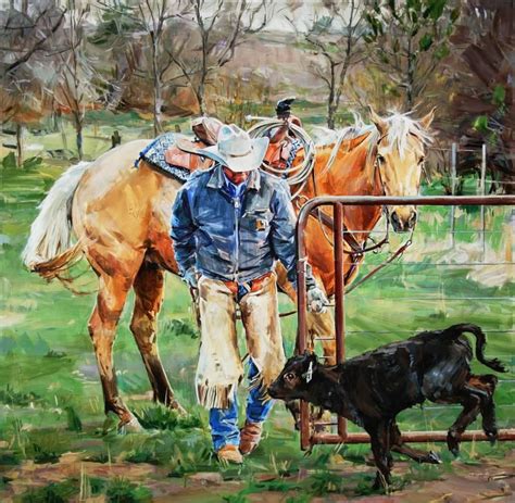 "Get Out of Jail Free" - Originals - All Artwork | Sophy Brown Cowboy Horse, Cowboy Art, Animals ...