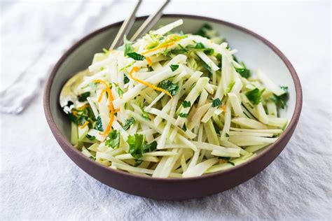 Kohlrabi Slaw with Cilantro, Jalapeño and Lime | Feasting At Home