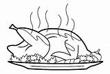 Roasted Chicken With Drumstick Coloring Pages  NetArt sketch template