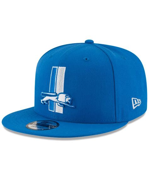 New Era Detroit Lions Historic Vintage 9FIFTY Snapback Cap & Reviews ...