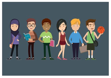 Teenagers Vector Art, Icons, and Graphics for Free Download