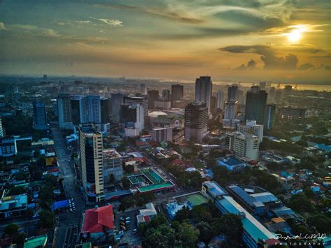 Spectacular Golden Hour Aerial View of Cebu City