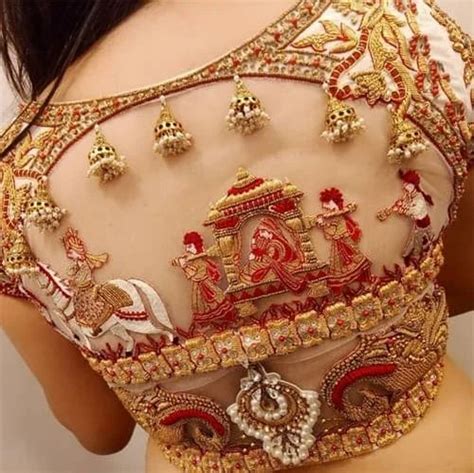 Silk Embroidered Designer Bridal Blouse at Rs 12800/piece in Pune | ID: 20311105833