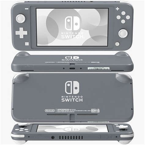 Nintendo Switch Lite - Gray 3D model | CGTrader