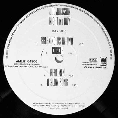 VINYL2496: Joe Jackson - Night and Day - 1982 (2496.LP)