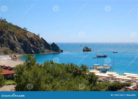 Beach Of Luxury Hotel At Mediterranean Sea Stock Photography - Image: 17621162