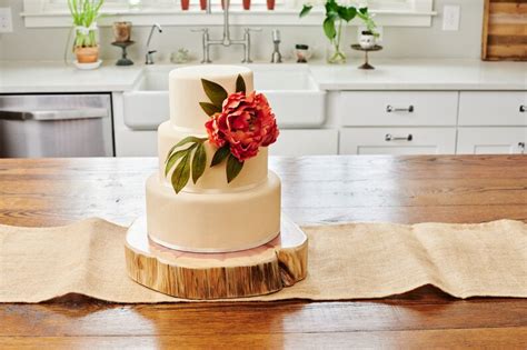Wood Cake Stand Live Edge Wedding Cake Base Wood Slice | Etsy