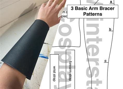 3 Cosplay Arm Bracer Patterns and Instructions for EVA Foam - Etsy ...