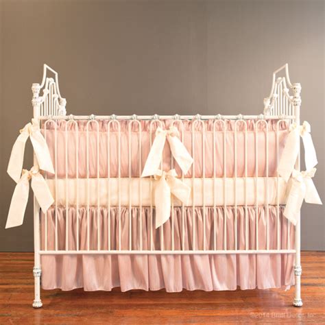 bella blush crib skirt