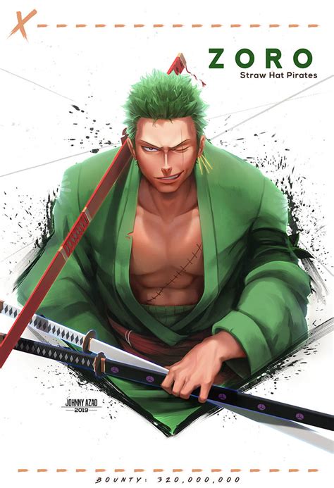 One Piece: Zoro by JohnnyAzad on DeviantArt