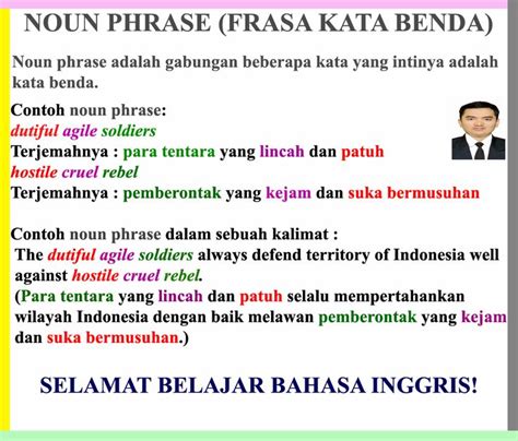 Contoh Phrase Dalam Bahasa Inggris - Liam Fisher