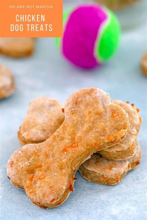 Homemade Chicken Dog Treats Recipe | We are not Martha