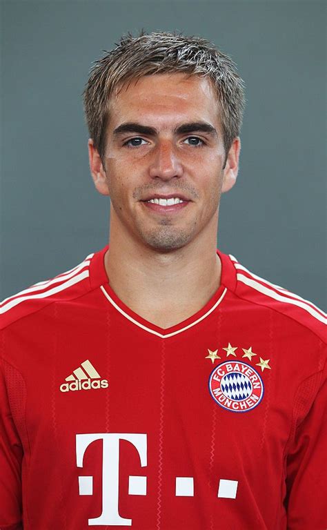 MUNICH, GERMANY - JULY 12: Philipp Lahm of Bayern Muenchen poses during the FC Bayern Muenchen ...