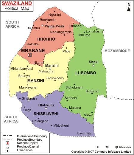 Mbabane Map - Swaziland