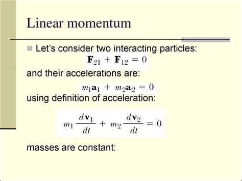 Linear Momentum