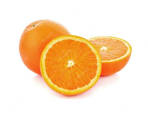 Premium Photo | Orange fruit slice isolated on white