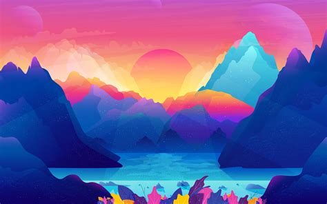 Sunrise Illustration, HD Artist, 4k Wallpapers, Images, Backgrounds, Photos and Pictures