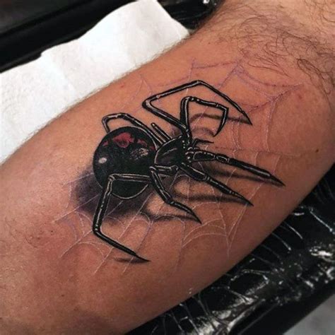 Black Widow Spider Web Tattoo Designs 100 spider tattoos for men - a ...