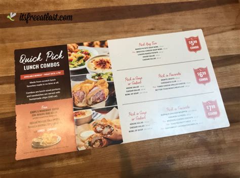 Cheddar's Menu Printable Version