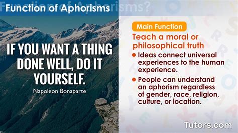 Aphorisms — Definition, Types, and Examples