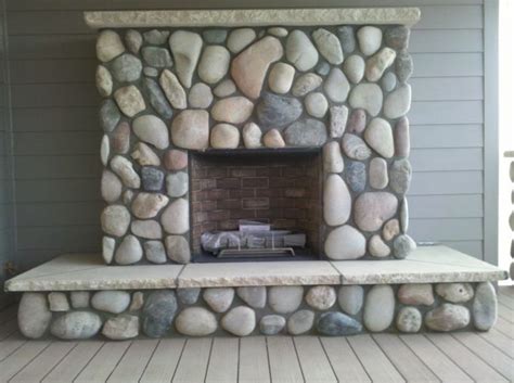 River Stone Fireplace Surround – I Am Chris