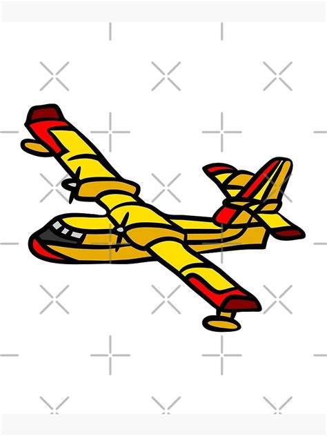 "Canadair CL-415 Water Bomber" Poster by SkiniB | Redbubble