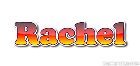 Rachel Logo | Outil de conception de nom gratuit à partir de texte flamboyant