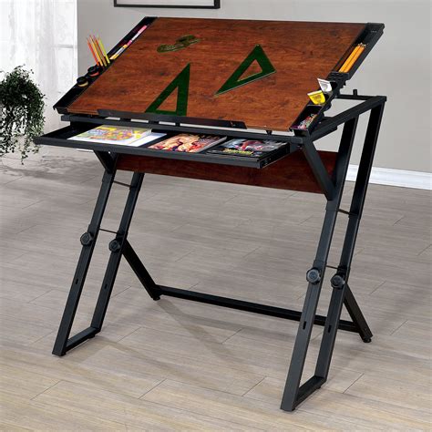 Wooden Drafting Table With Storage ~ Pin On Art Studio Organization ...