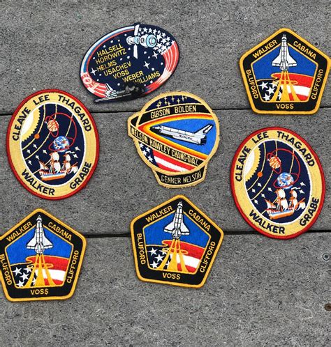 Lot of 7 NASA Mission Patches Space Shuttle Program - Etsy